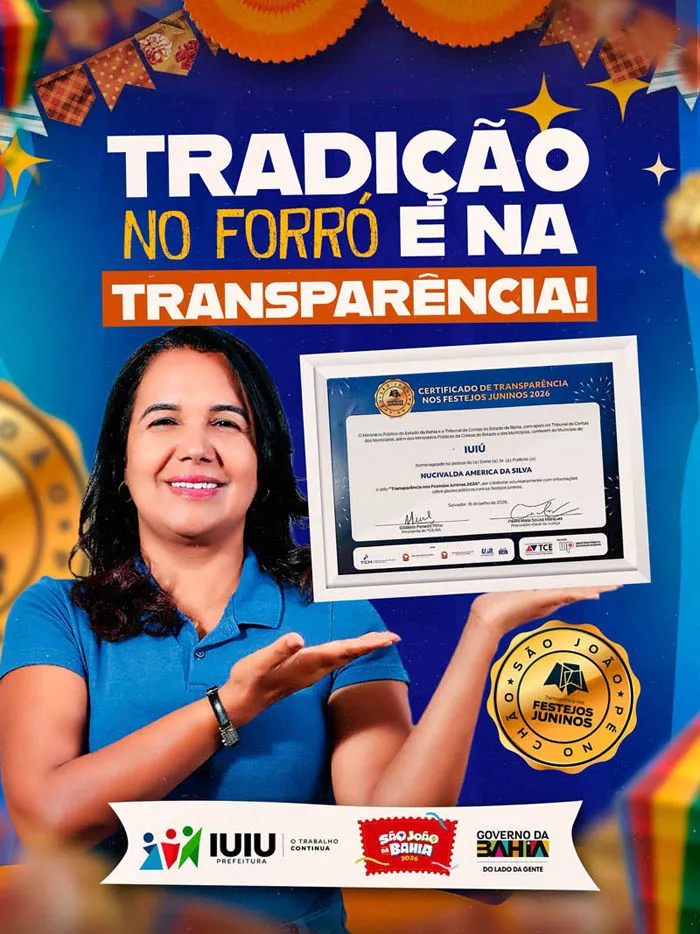 Iuiu recebe Selo Transparência 2026 e reforça compromisso com a organização dos festejos juninos